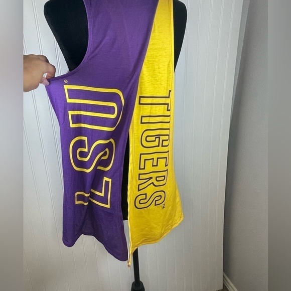 LSU Tigers Womens Tie-Breaker Sleeveless Top - Picture 6 of 8